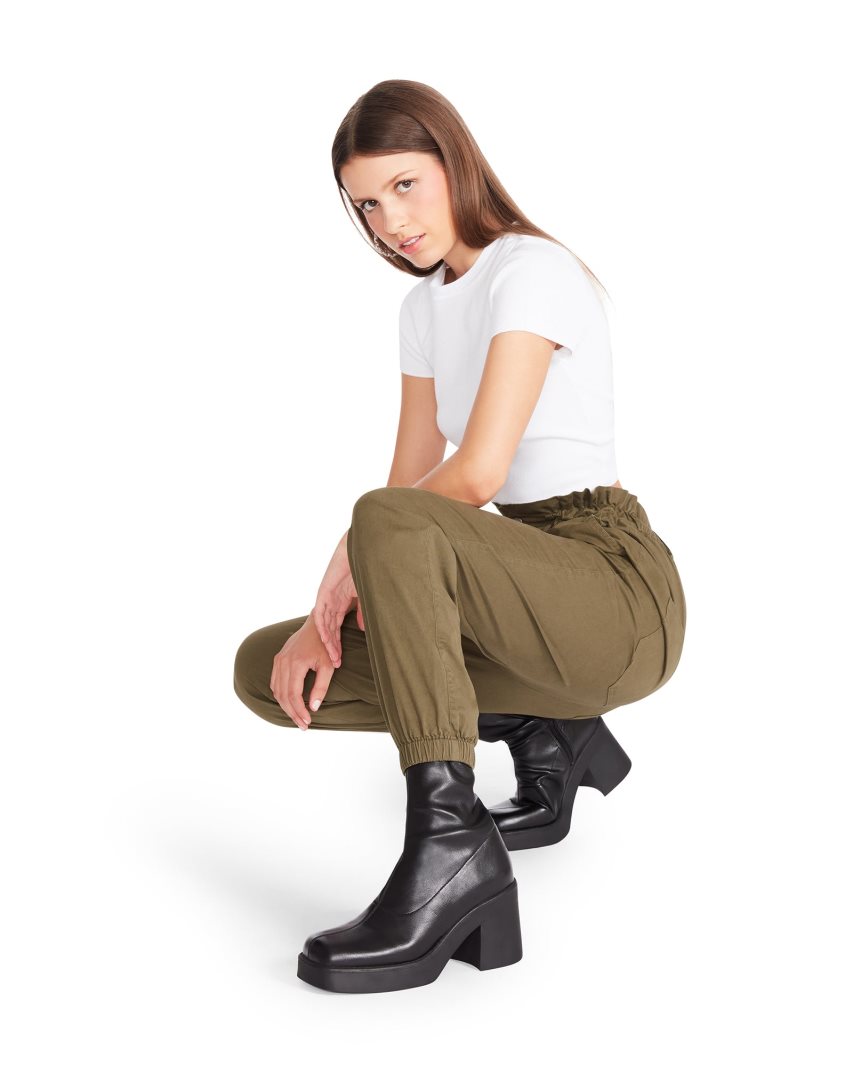 Olive Steve Madden Melanie Women's Pants | PH 1572IAW